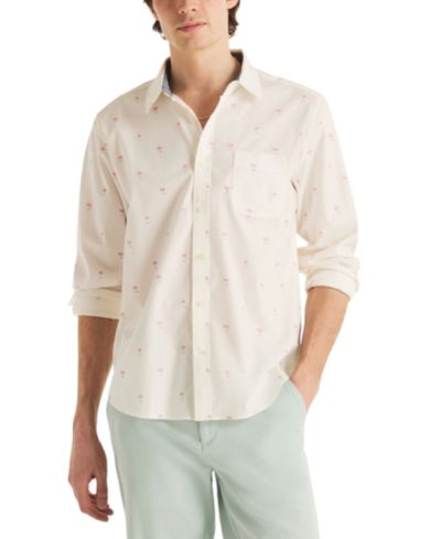 Мужская рубашка Nautica Long-Sleeve Oxford Print