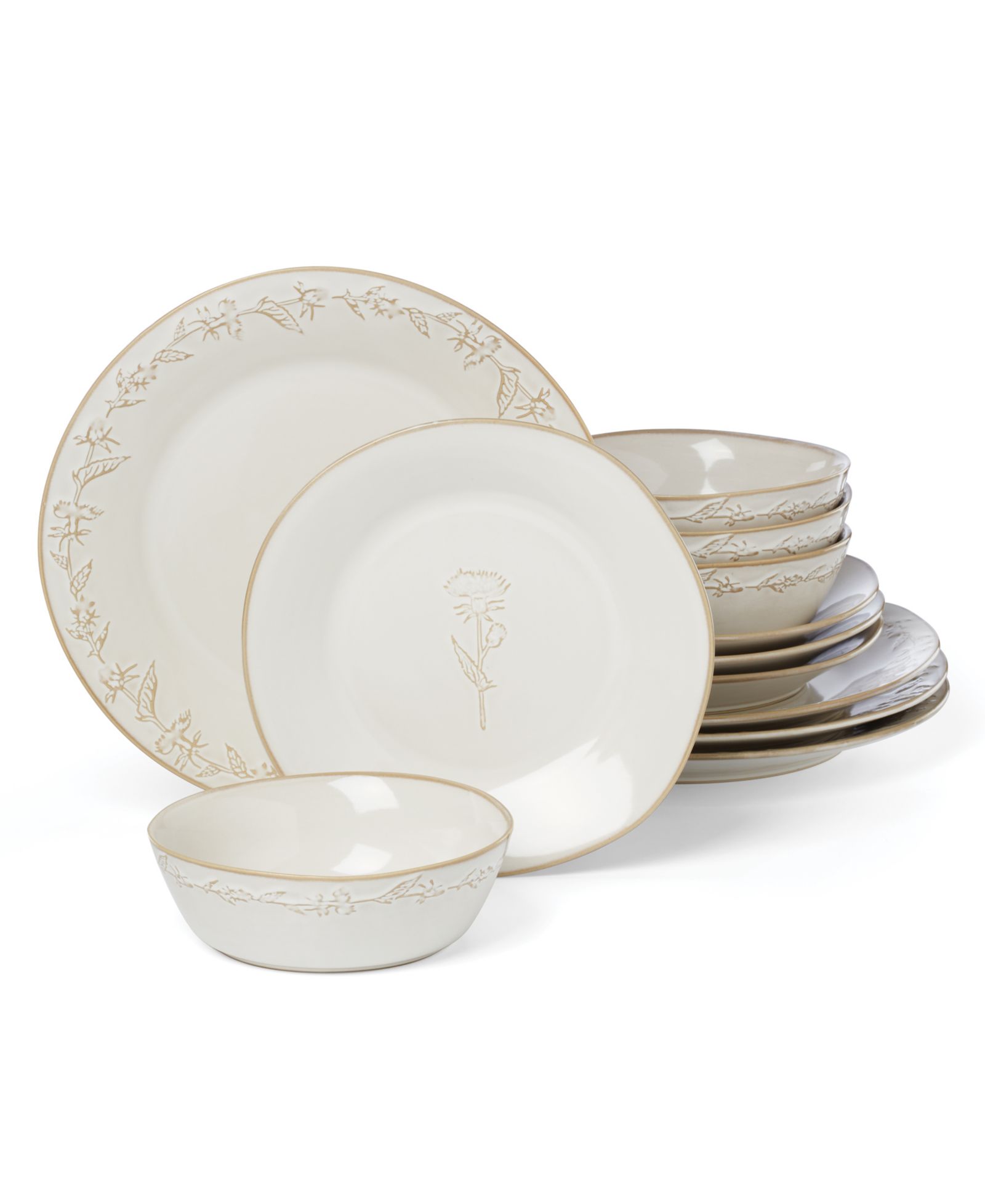 Lenox Homespun 12-Pc. Dinnerware Set, Service for 4