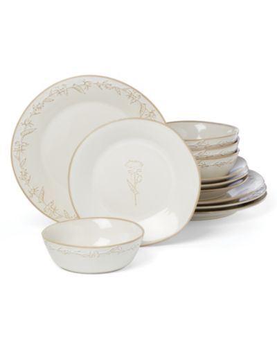 Lenox Homespun 12-Pc. Dinnerware Set, Service for 4
