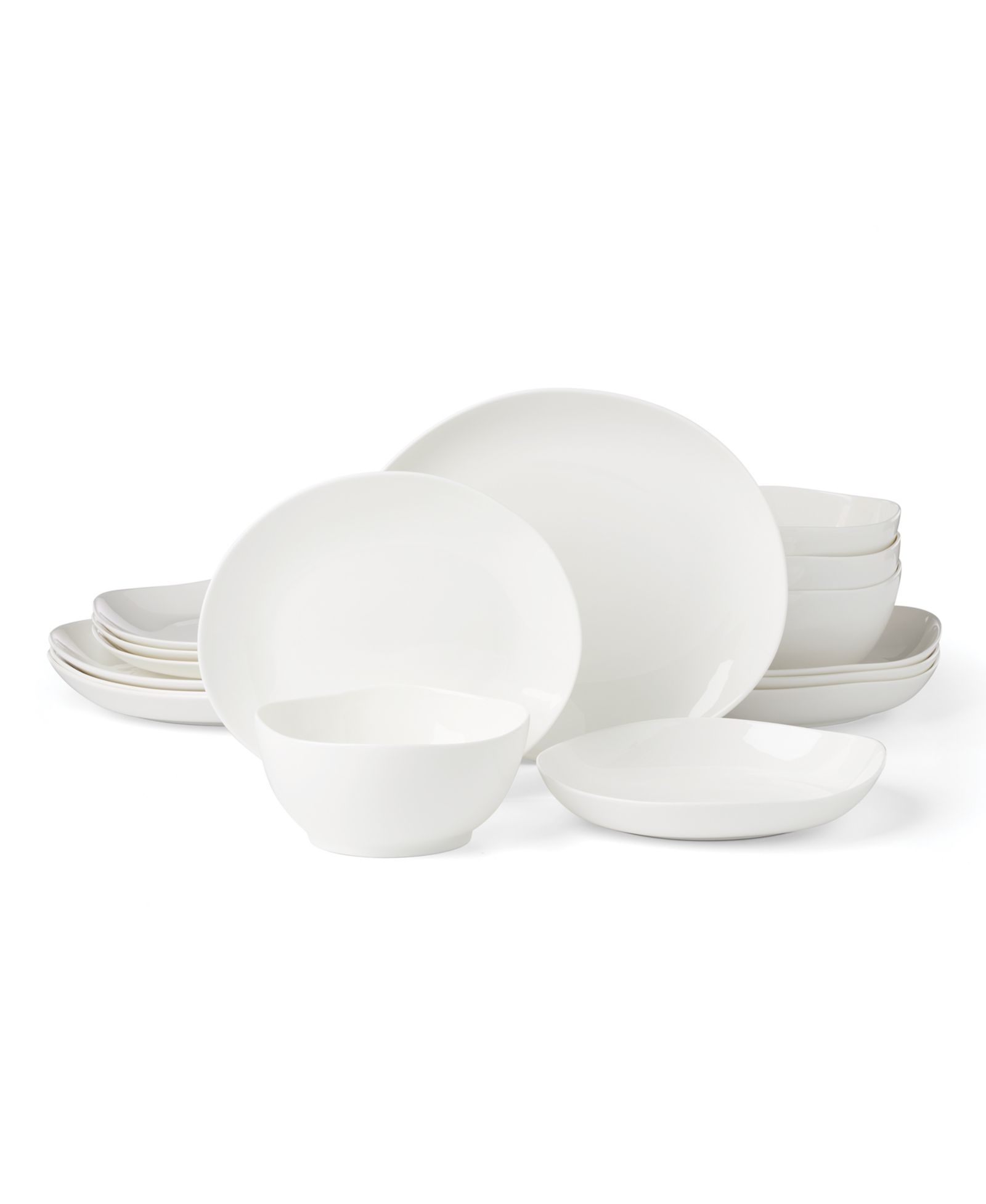 Lenox Studio 1414 Bone China Curve 16-Pc. Dinnerware Set, Service for 4
