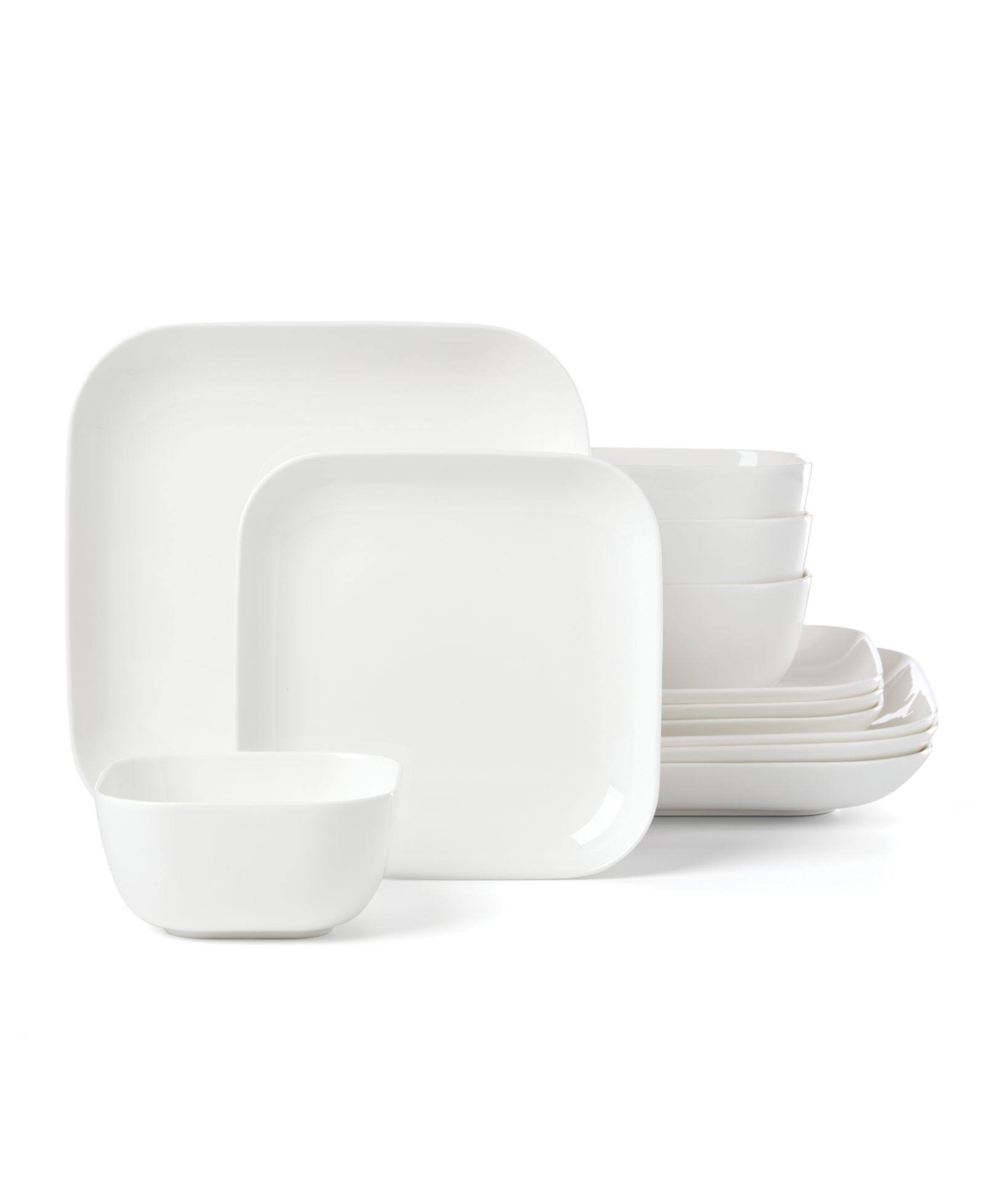 Lenox Studio 1414 Bone China Square 12-Pc. Dinnerware Set, Service for 4