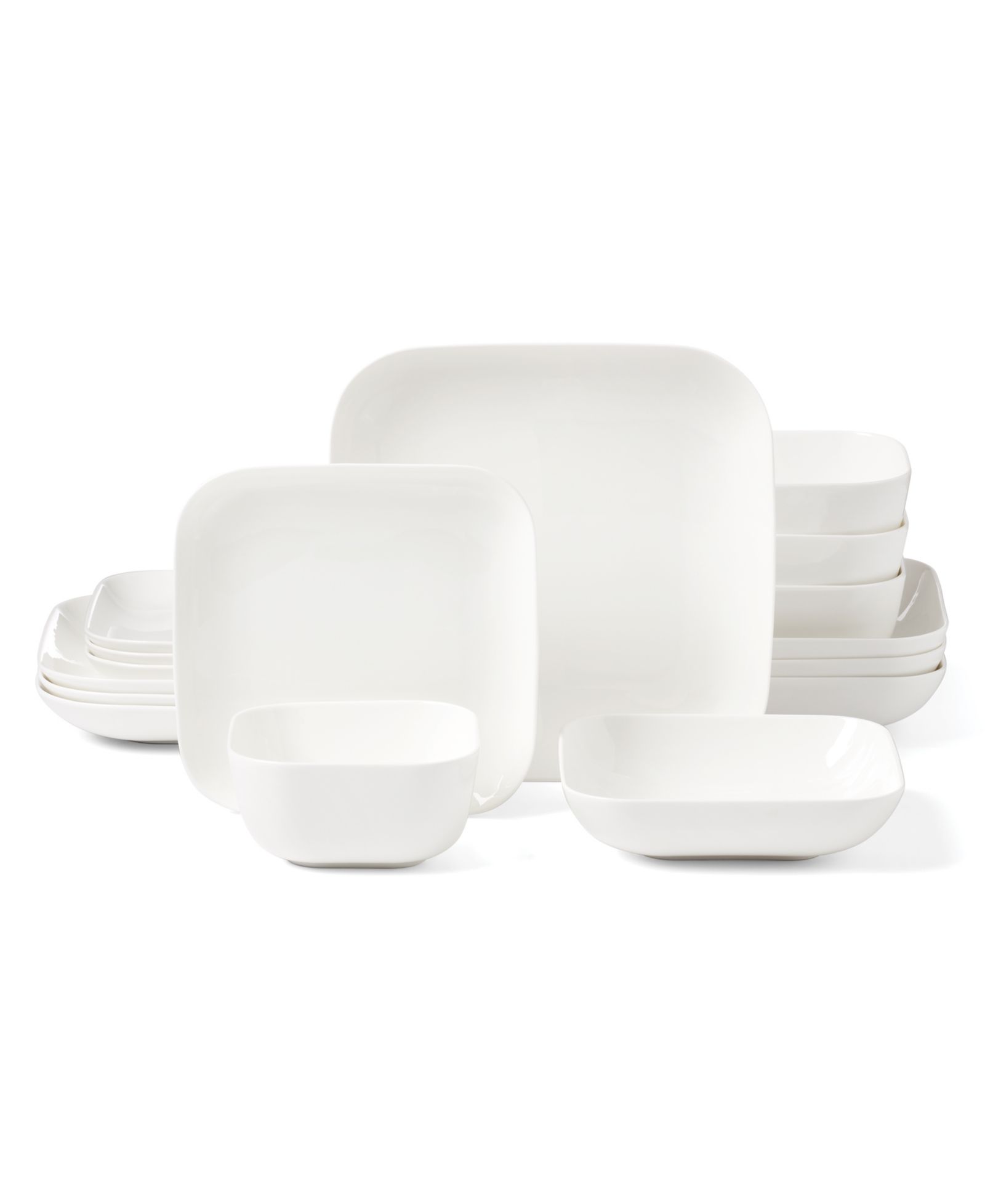 Lenox Studio 1414 Bone China Square 16-Pc. Dinnerware Set, Service for 4