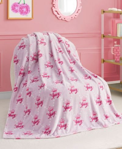 Детский плед Juicy Couture Plush Throw, 50" x 70"