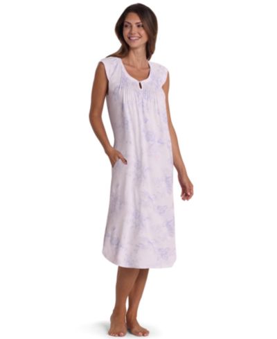 Miss Elaine Women's Scoop Neck Knitted Nightgown