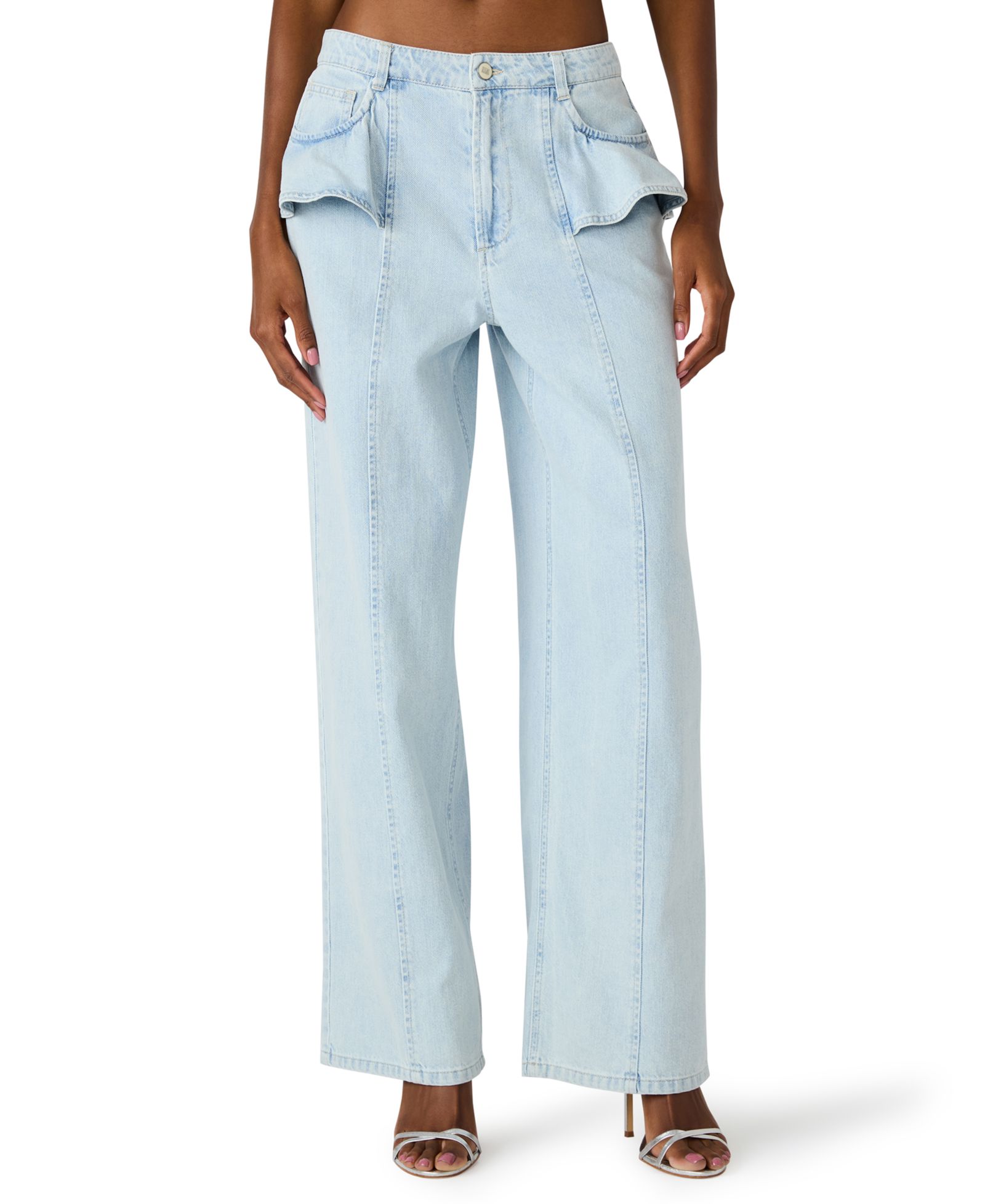 Steve Madden Женские Wide Leg Jeans Mid-Rise