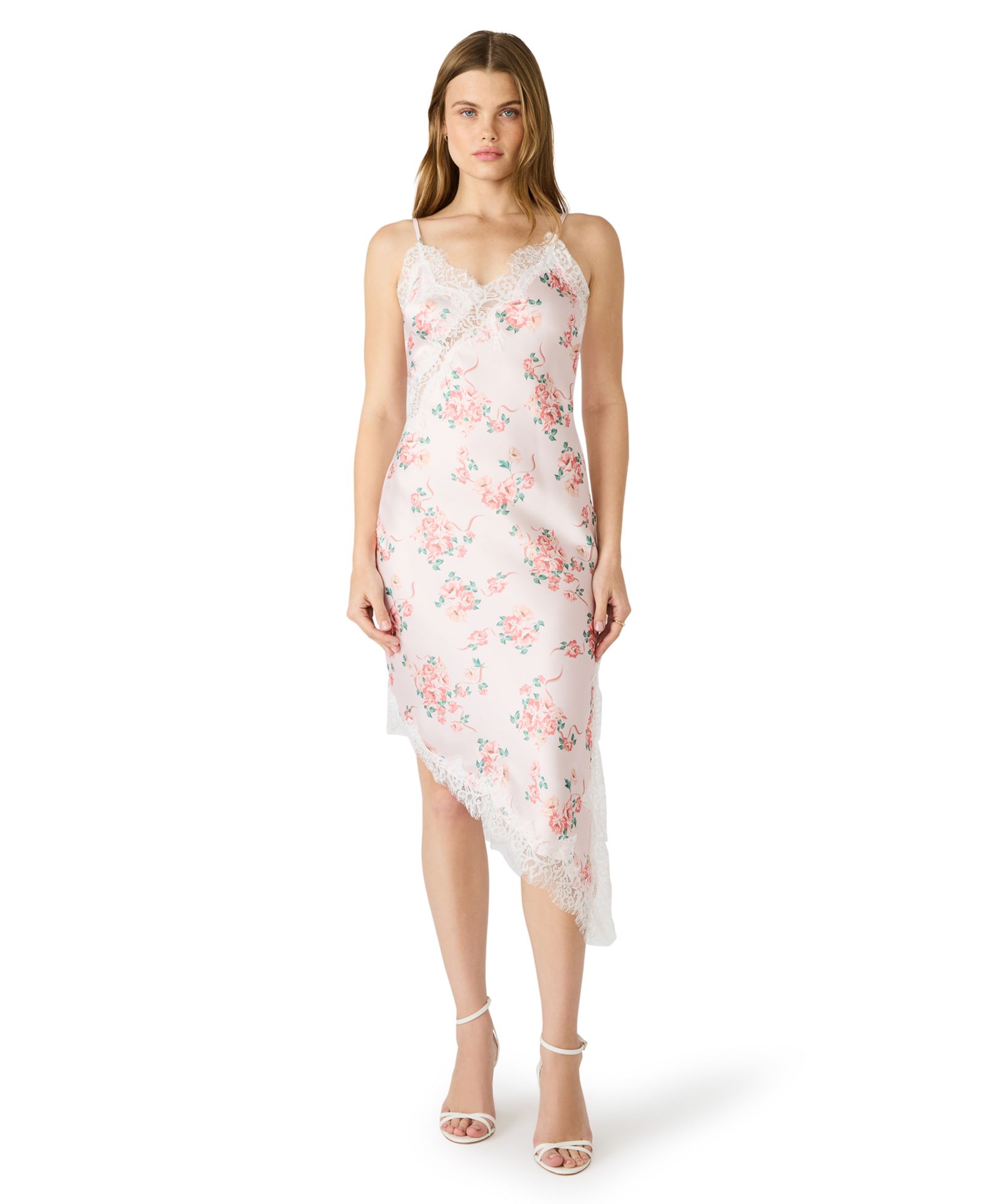Женское миди платье Steve Madden Printed V-Neck