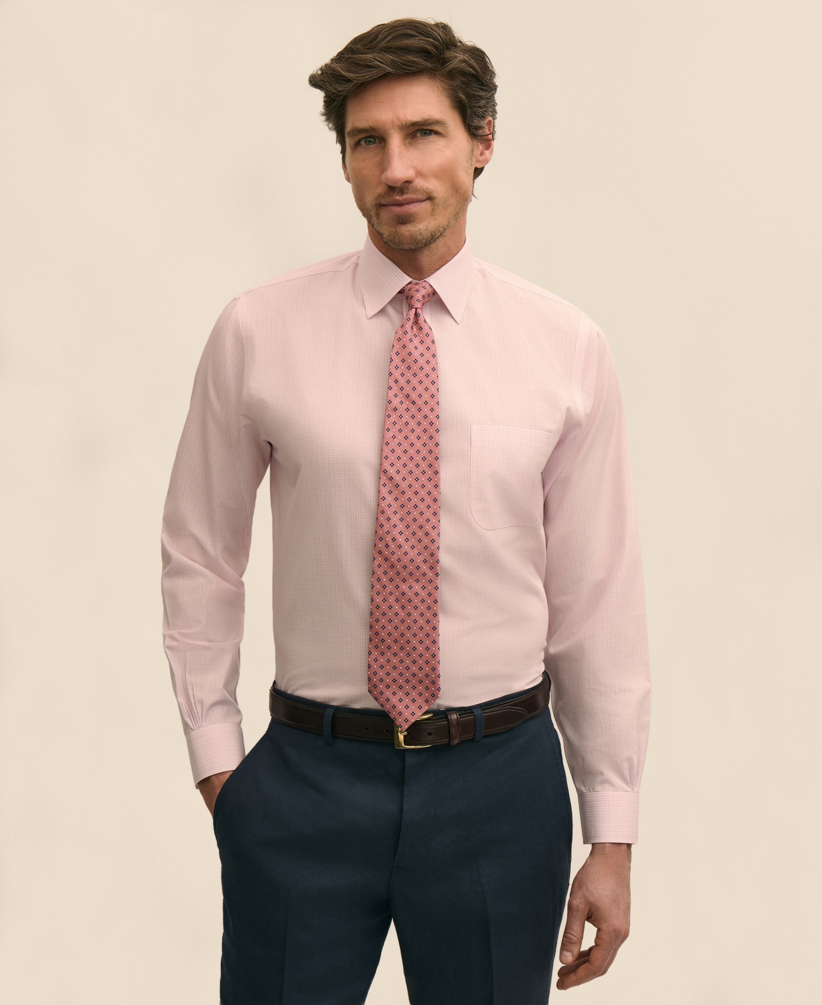 Brooks Brothers Мужская рубашка Ainsley со съемным воротником