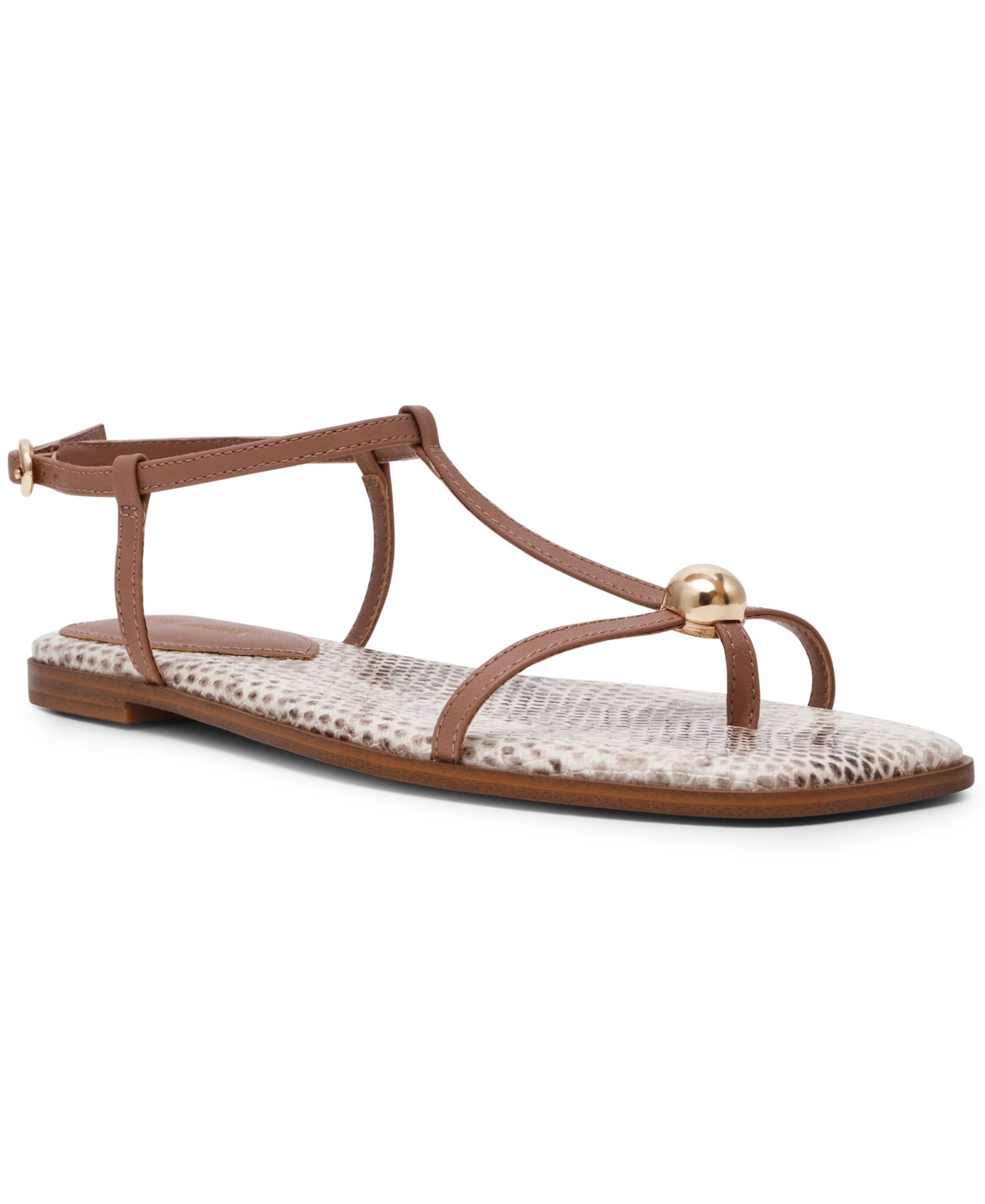 Женские сандалии Steve Madden Ritzy Ball-Stud Square Toe Flat
