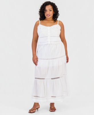 Юбка And Now This Trendy Plus Size Cotton Tiered