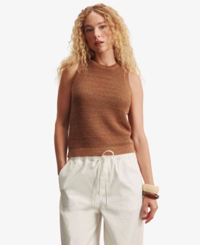 Sanctuary Women's State Crewneck Halter Tank Top
