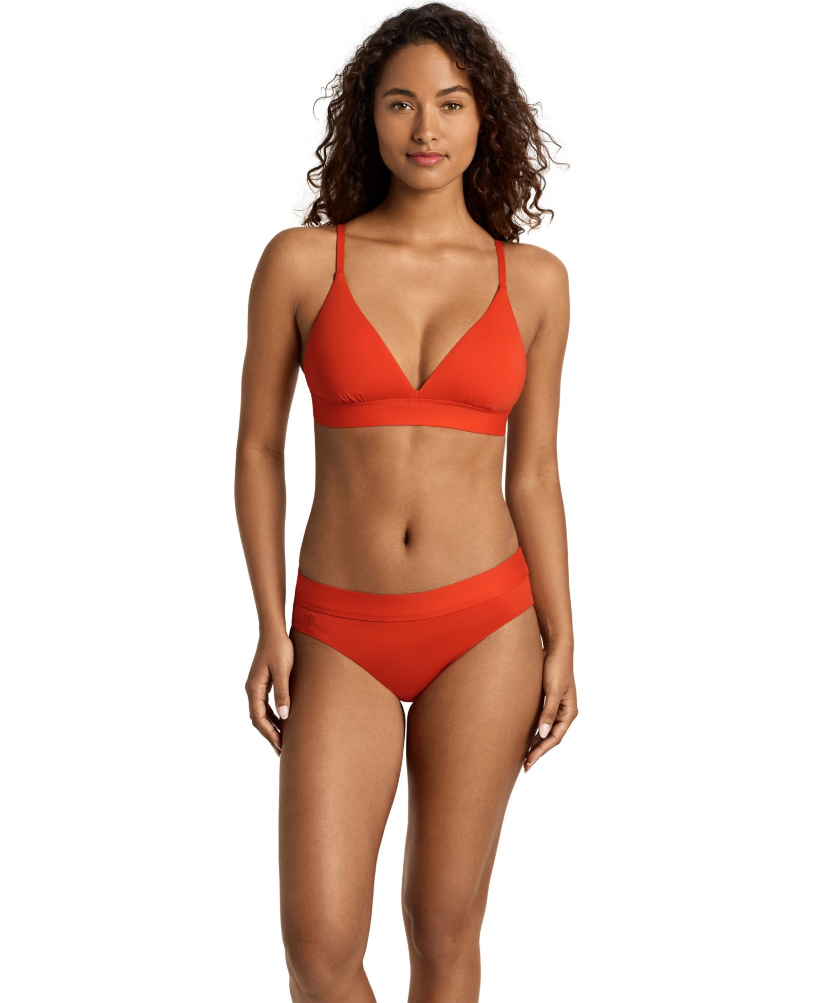 Lauren Ralph Lauren Women's Triangle V-Neck Swim Top