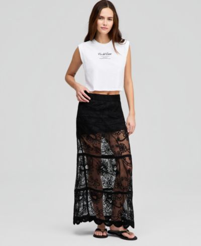 And Now This Women's Soutache Mesh Maxi Skirt, Macy's Exclusive