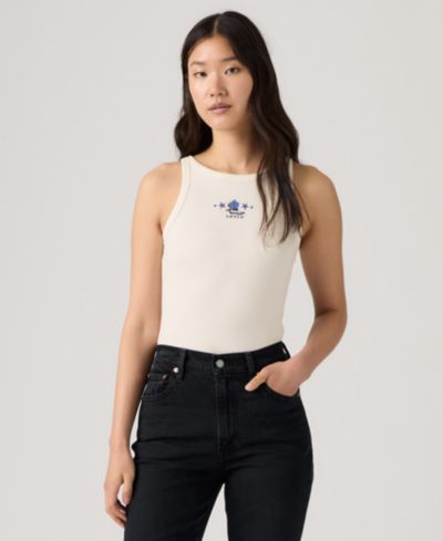 Levi's Женский графический топ Hayes Racer без рукавов
