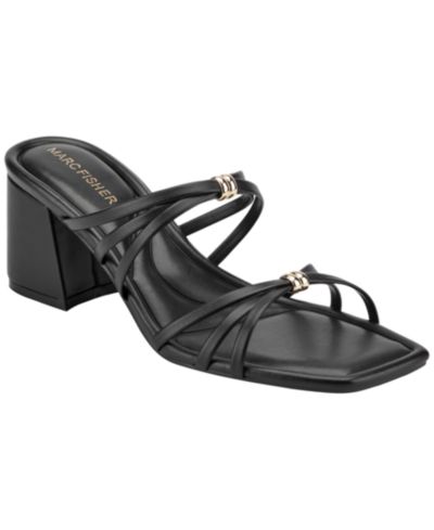 Женские нарядные сандалии Marc Fisher Gabber Strappy Block Heel Dress Sandals