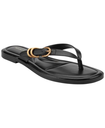 Сандалии Marc Fisher Women's Retry Buckle Strap Flat Slip-On