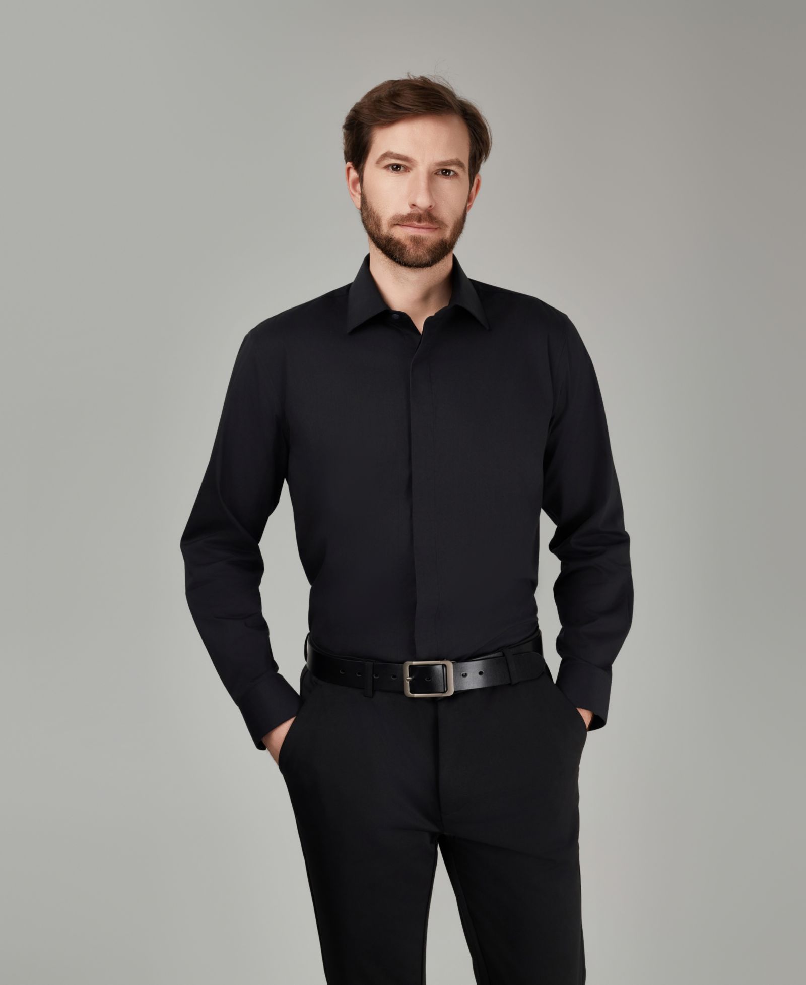 Alfani Men's No Iron Formal Solid Dress Shirt, Macy's Exclusive