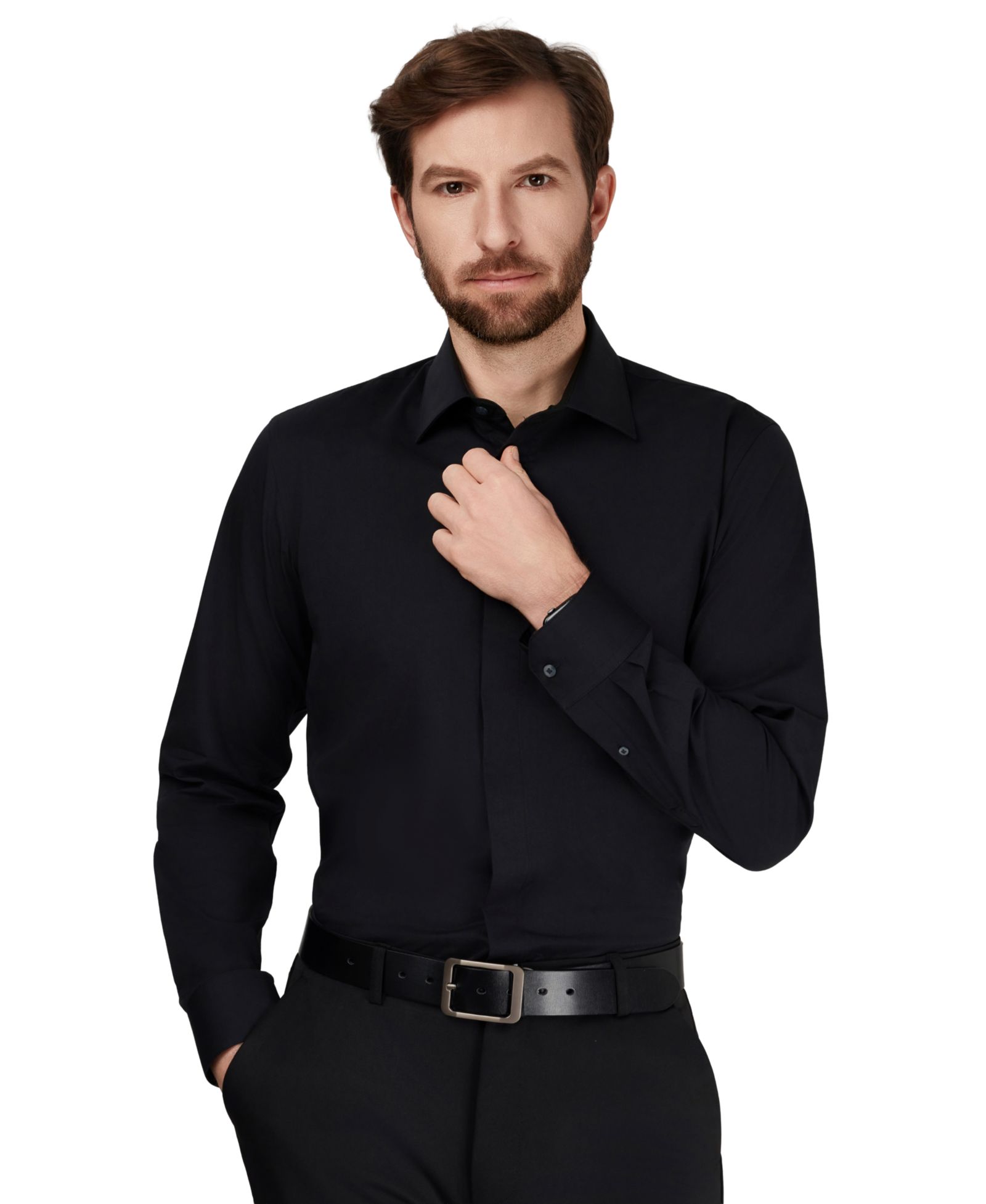 Alfani Мужская Slim-Fit Spread-Collar Shirt