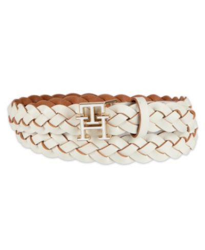 Женский повседневный кожаный ремень Tommy Hilfiger Braided Leather Belt