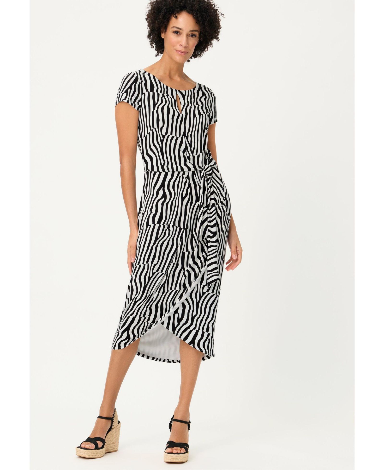 Olsen Женское платье Modern Zebra Faux Wrap