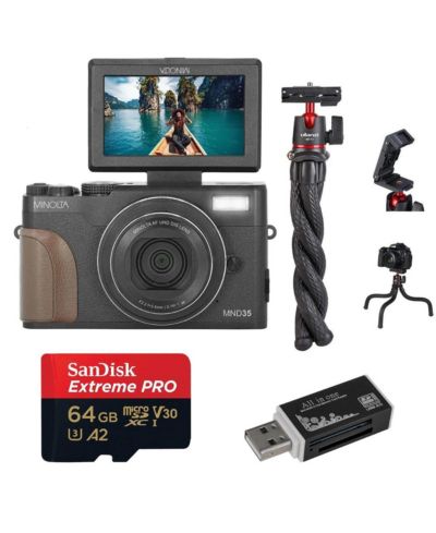 Minolta цифровая камера 4K Wi-Fi