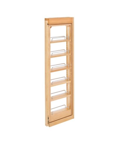 Rev-A-Shelf Pullout Wall Filler Cabinet Wooden Organizer, 39" Hgt, 432-WF39-3C