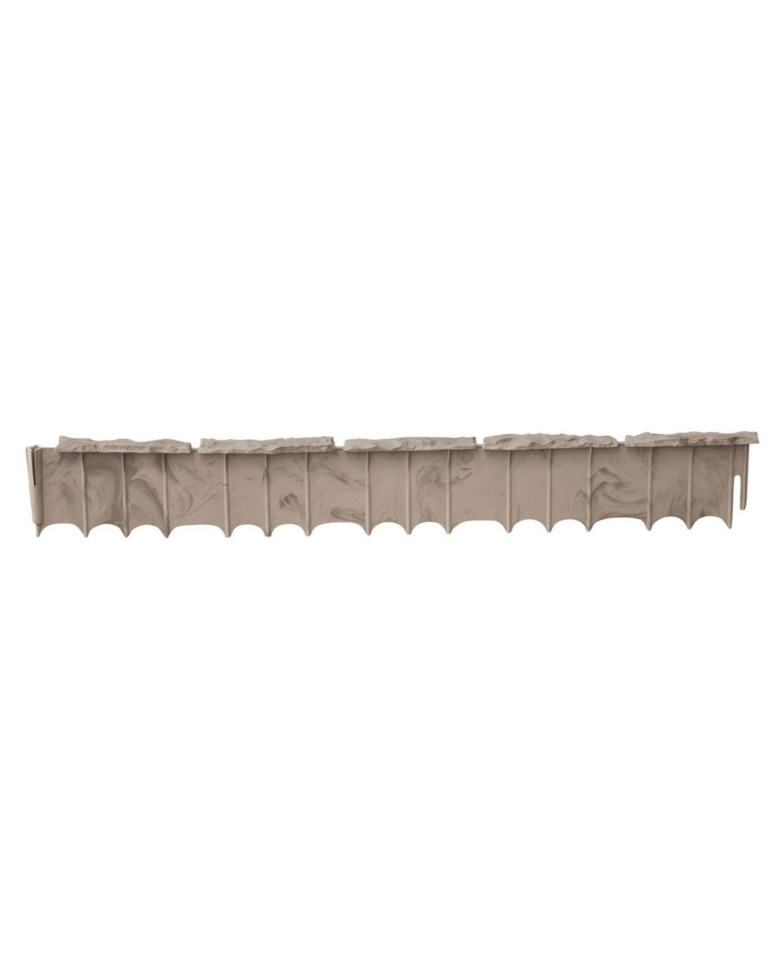 Suncast Quick Edge Resin Material 35 Inch Single Strip Lawn Edging, Flagstone