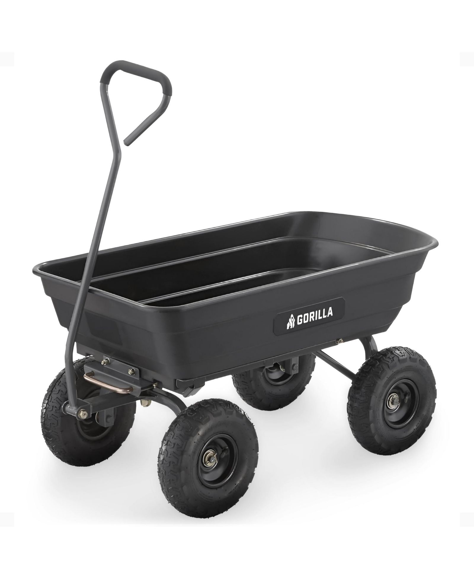 Садовая тележка Gorilla Carts Poly Garden Dump Camping Beach Wagon грузоподъемностью 600 Pound