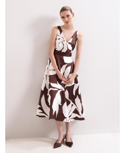 Женское платье Phase Eight Women's Delicia V-Neck Print
