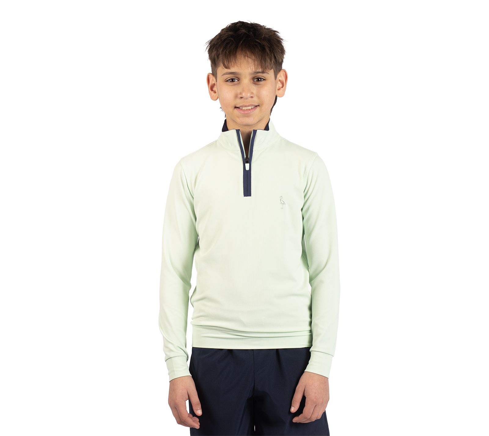 Tailorbyrd Micro Grid Textured Performance Quarter Zip