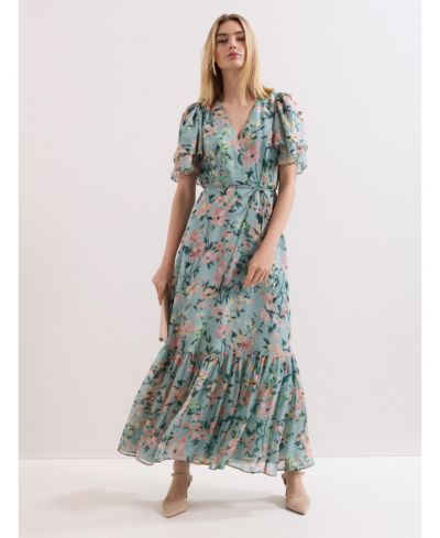 Phase Eight Women's Violet V-Neck Maxi Dress