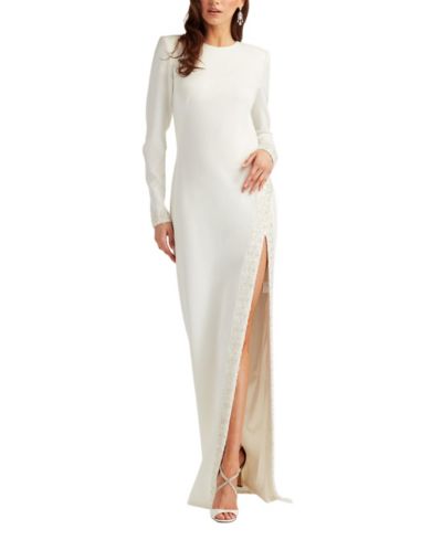 Женское вечернее платье Tadashi Shoji Geyer Embellished Open Back Gown