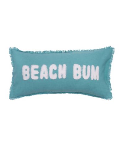 C&F Home Beach Bum Tufted Fringed Reversible Throw Pillow