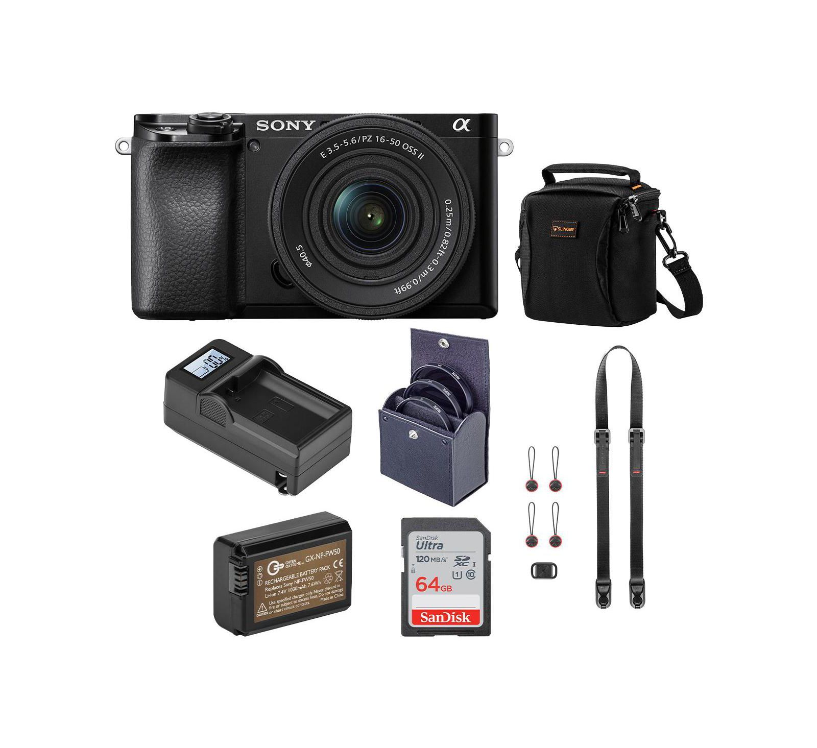 Sony Alpha 6100 24.2MP 4K World's Fastest 0.02-Second Autofocus Mirrorless Digital Camera