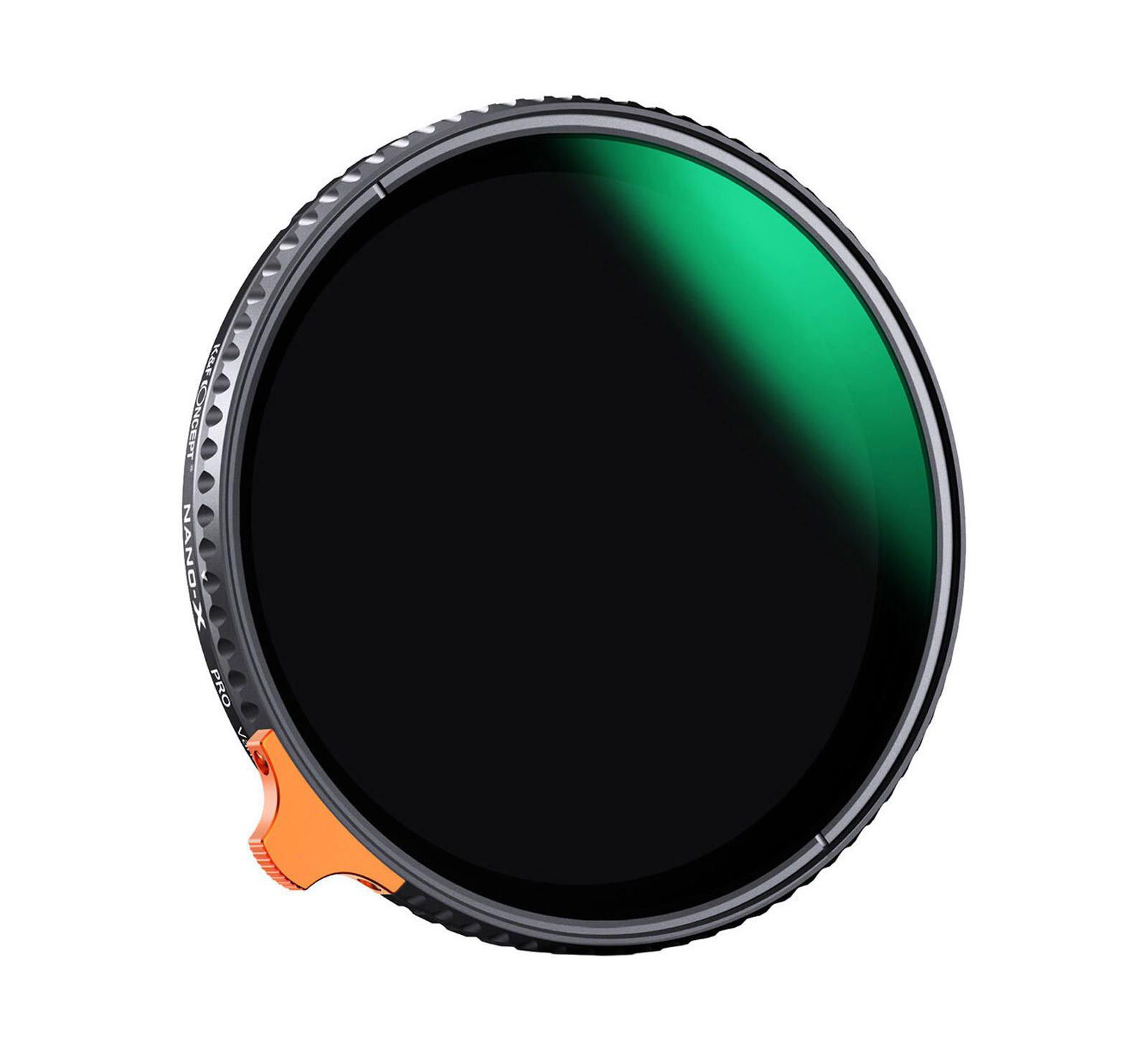 KandF Concept KF Concept 55mm Nano-X Pro ND2-400 9-Stop VND Filter for Canon Lens