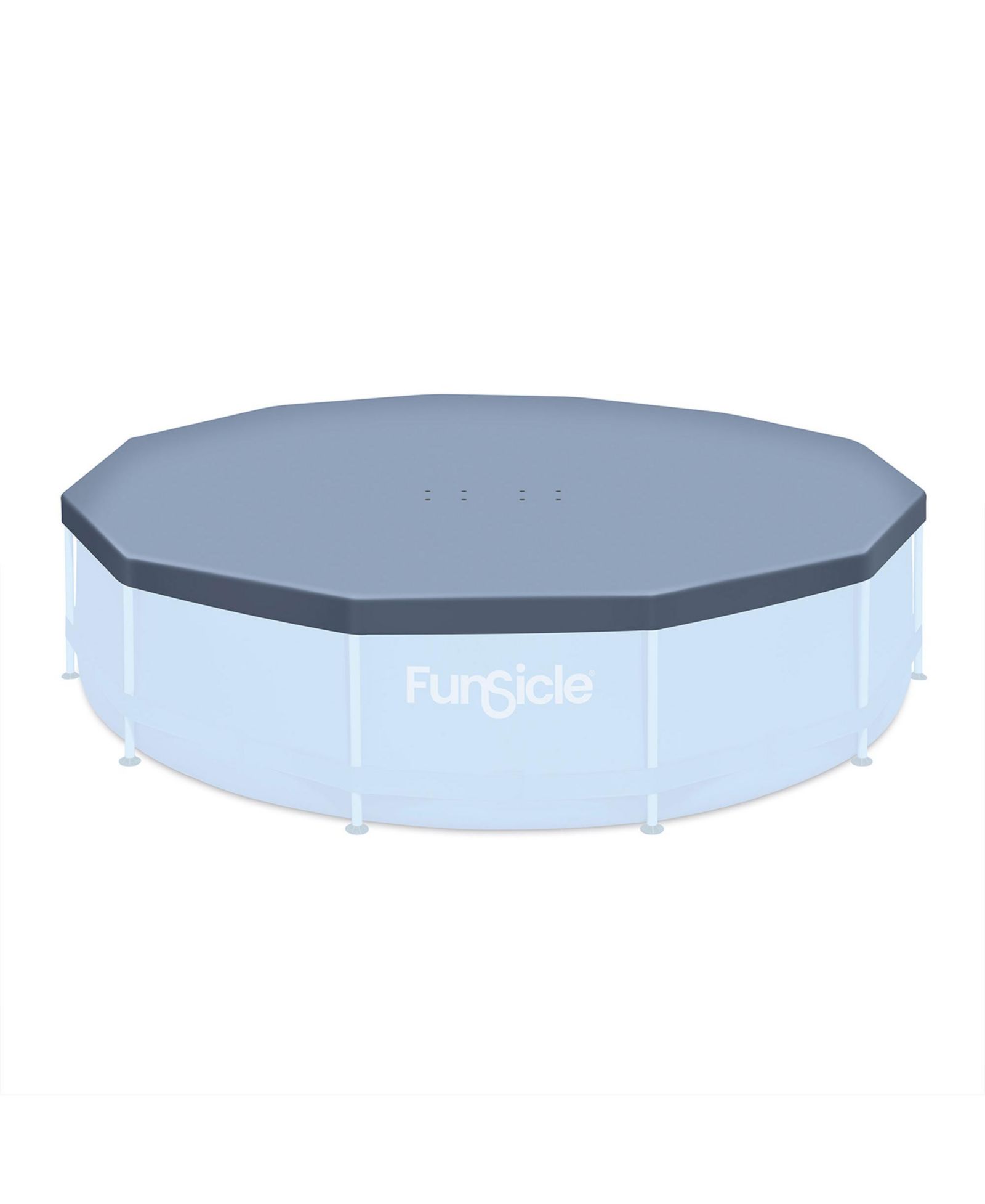 Funsicle 12ft Round Above Ground Frame Pool Debris Cover, Accessory Only, Gray
