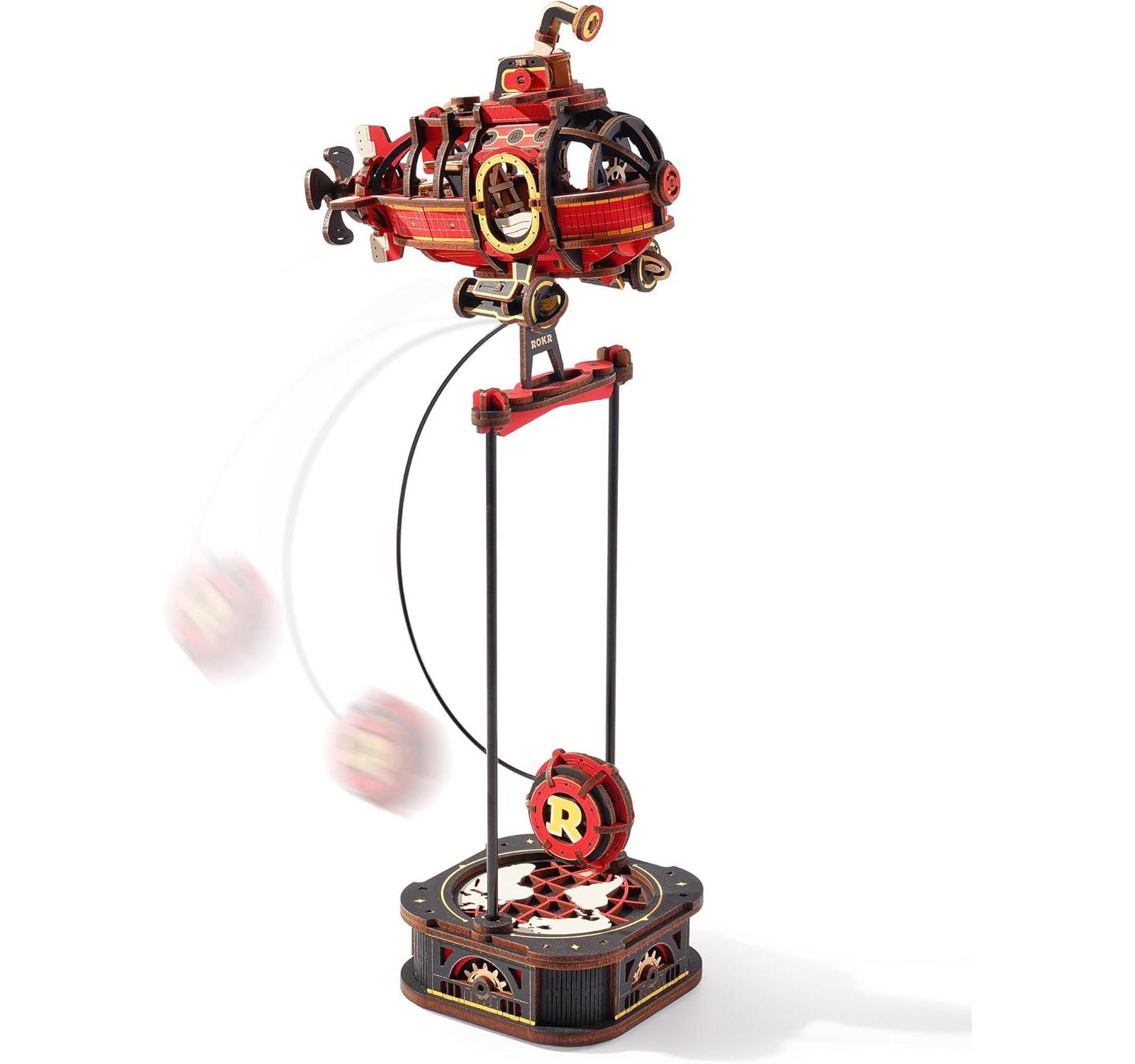 Маятниковая игрушка ROBOTIME, 3D деревянный пазл для взрослых, ретро приключение в глубоком море, набор для творчества из дерева