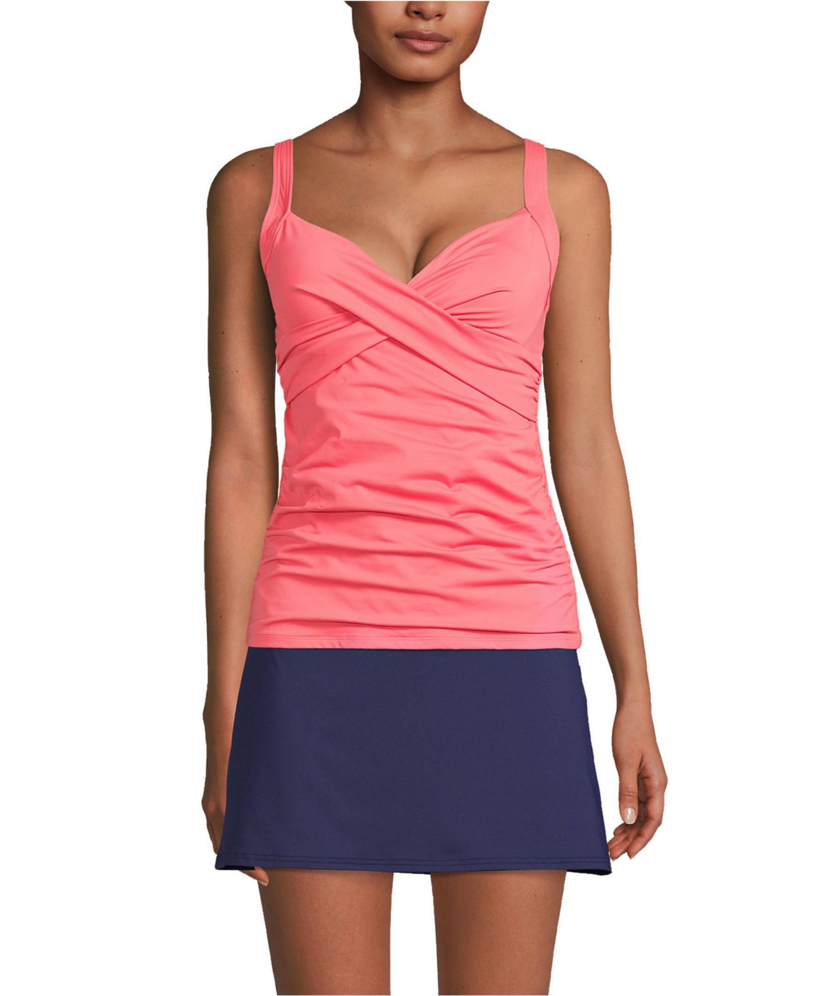 Бандо Лас-Энд Petite Sweetheart Wrap Underwire Tankini Top