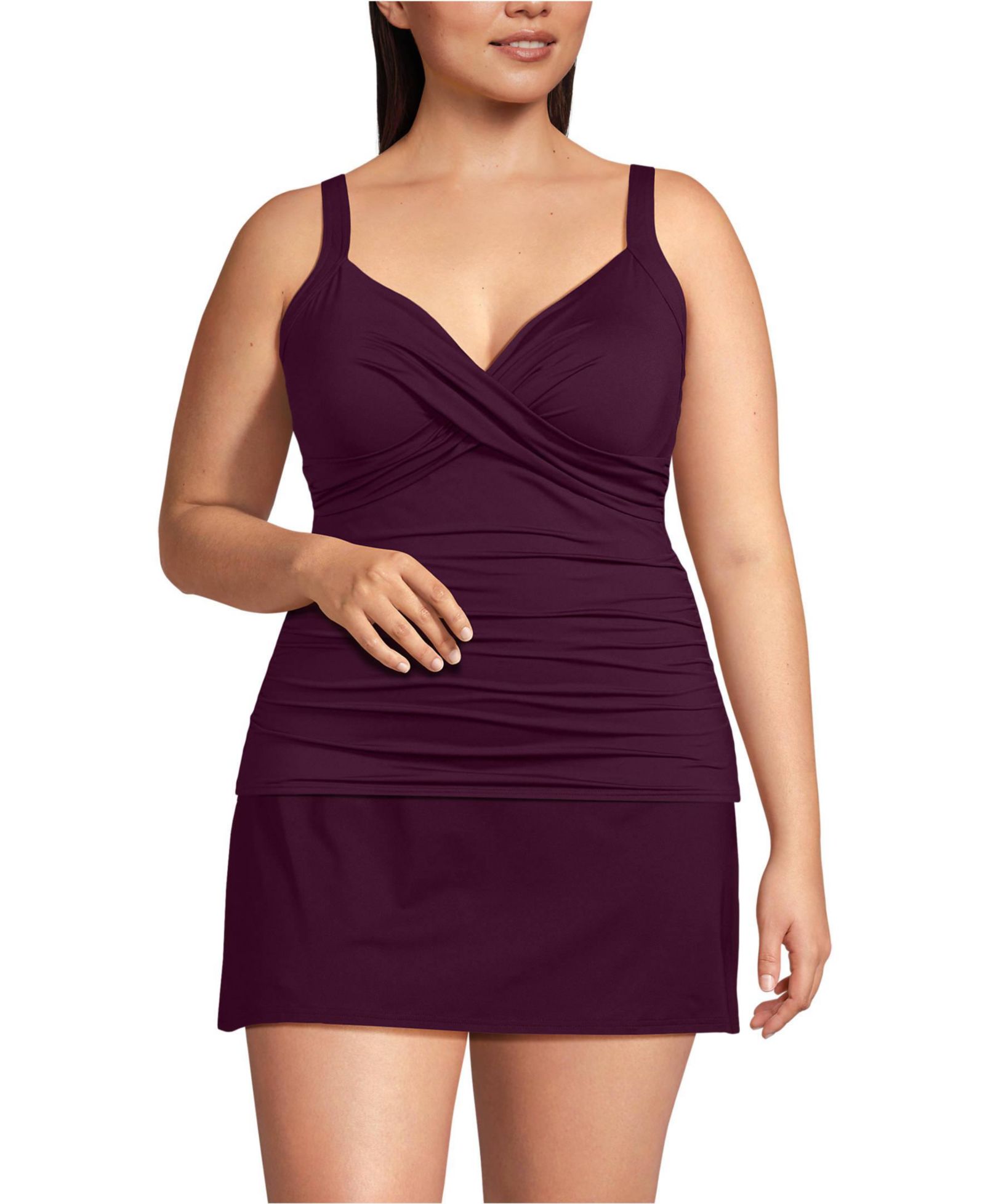 Танкини женский Lands' End DD-Cup Sweetheart Wrap Underwire