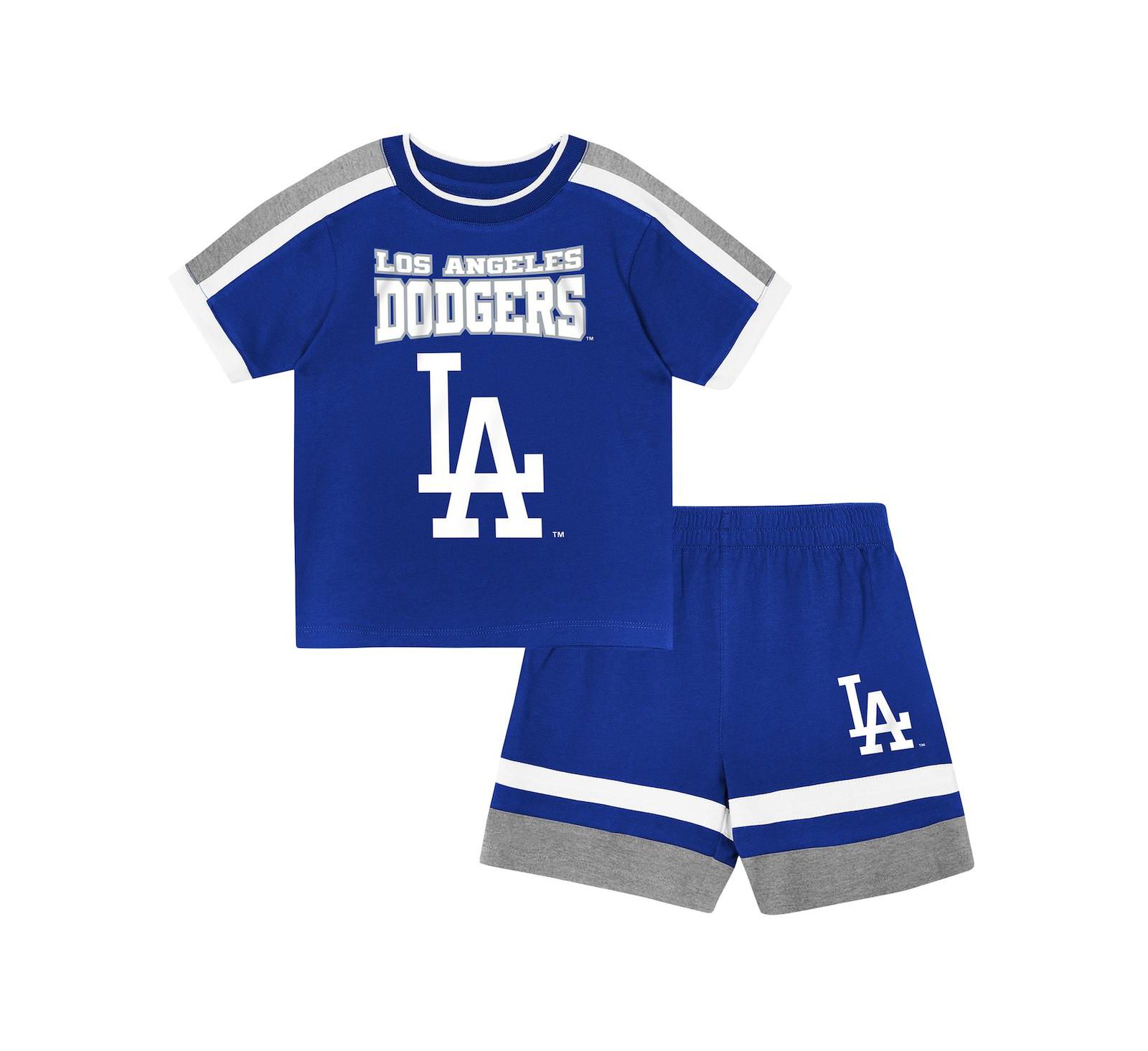 Комплект из футболки и шорт Outerstuff Preschool Royal Los Angeles Dodgers Ground Ball