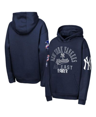 Outerstuff Big Boys and Girls Navy New York Yankees Premium Sweep Fleece Hoodie
