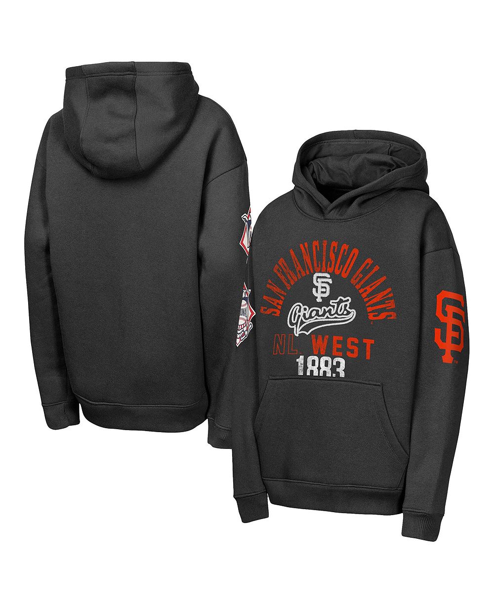 Худи Outerstuff Big Boys and Girls Black San Francisco Giants Premium Sweep Fleece