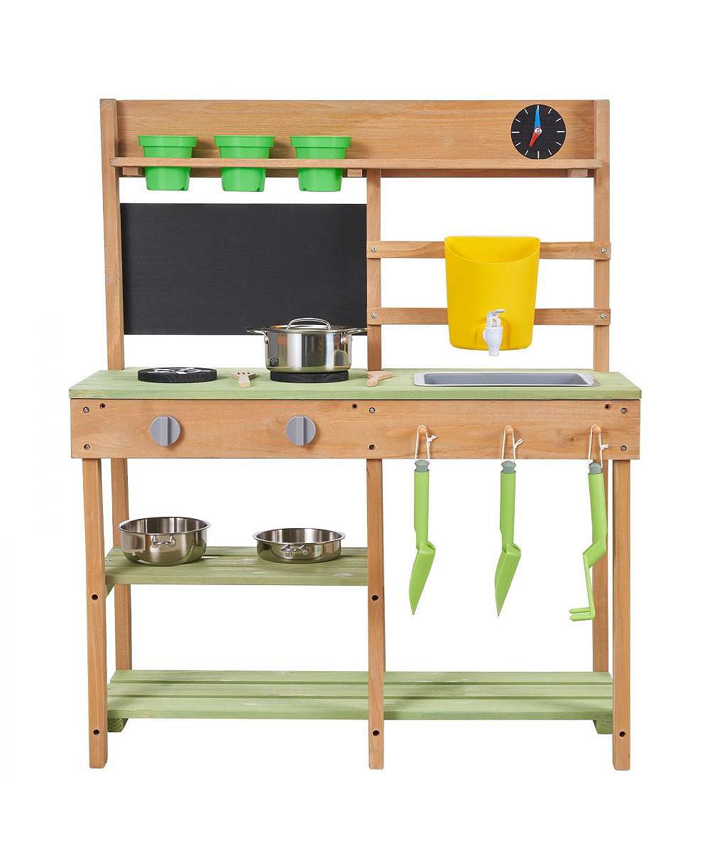 Детский игровой набор для улицы Slickblue Mud Kitchen с раковиной, баком и посудой
