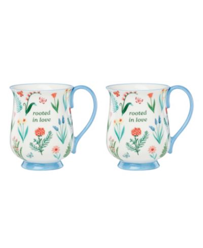 Набор из 2 синих кружек Oneida First Blooms