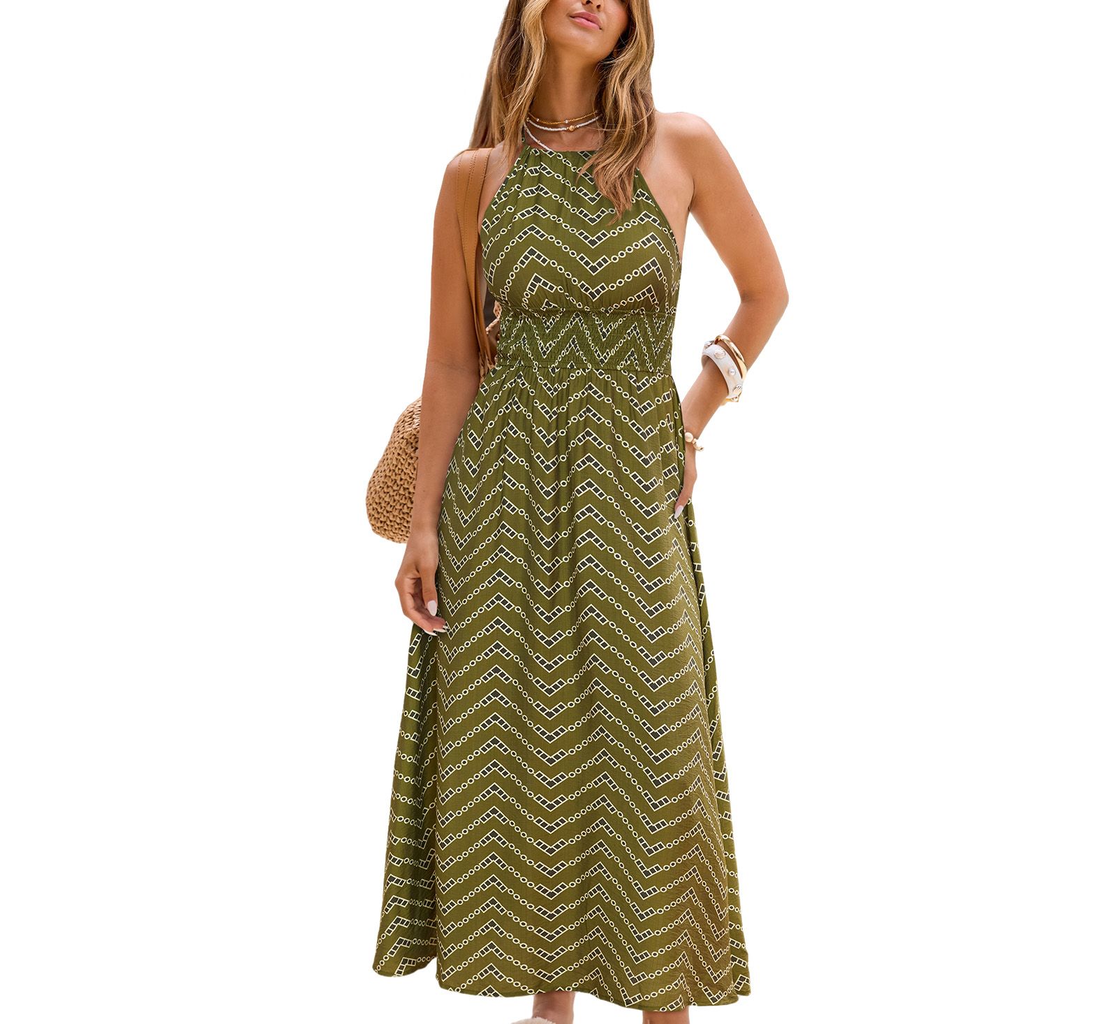Женское пляжное платье Cupshe Women's Celebrate Myself Geo Maxi