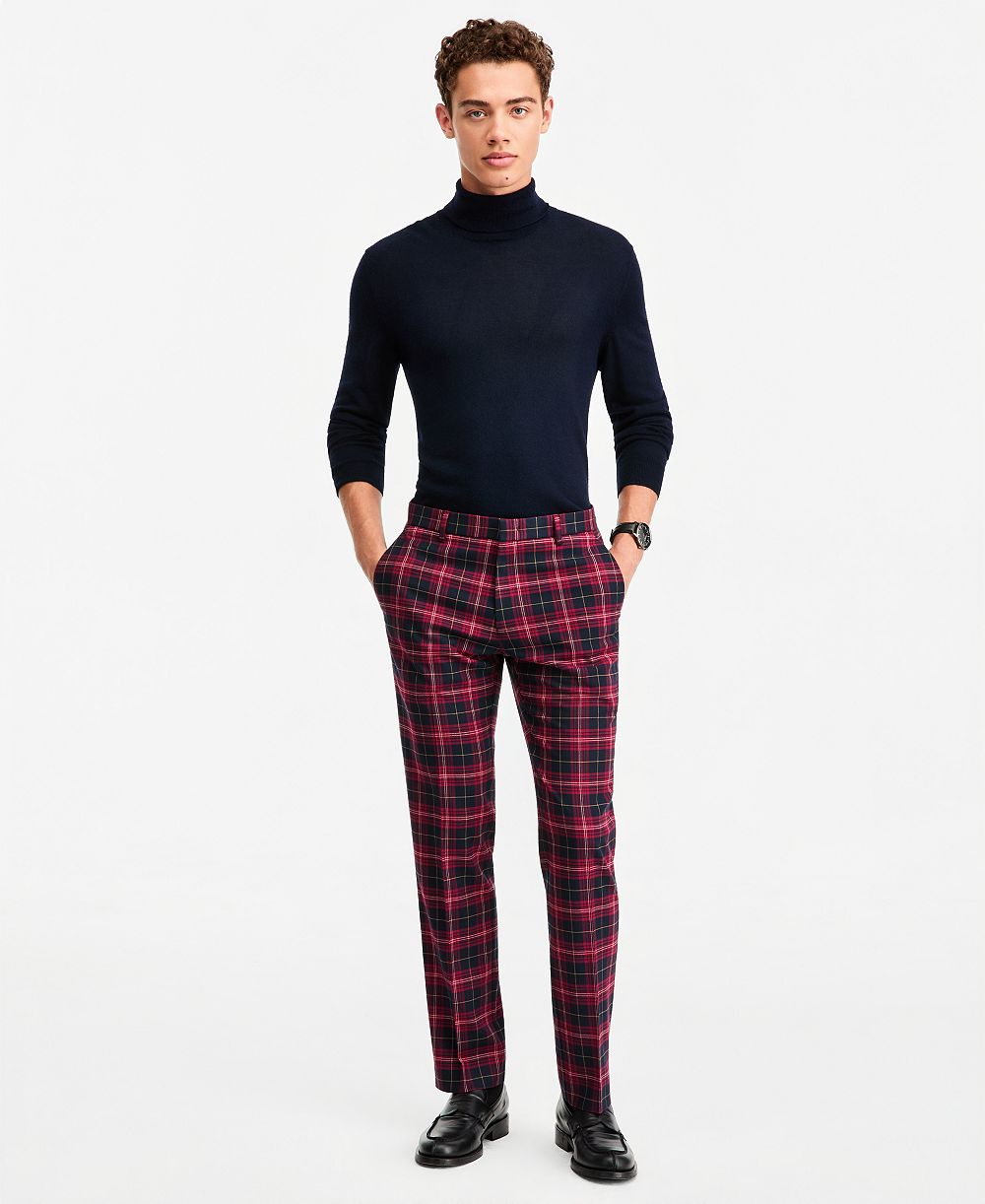 Мужские брюки Tommy Hilfiger современного кроя с узором