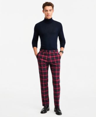 Мужские брюки Tommy Hilfiger современного кроя с узором