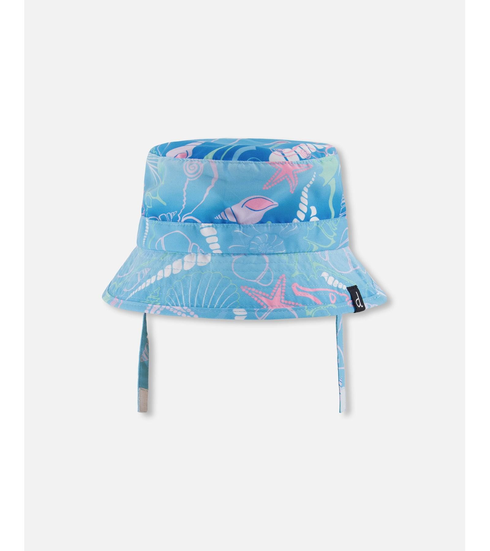 Deux par Deux Toddler Beach Hat Shell Print