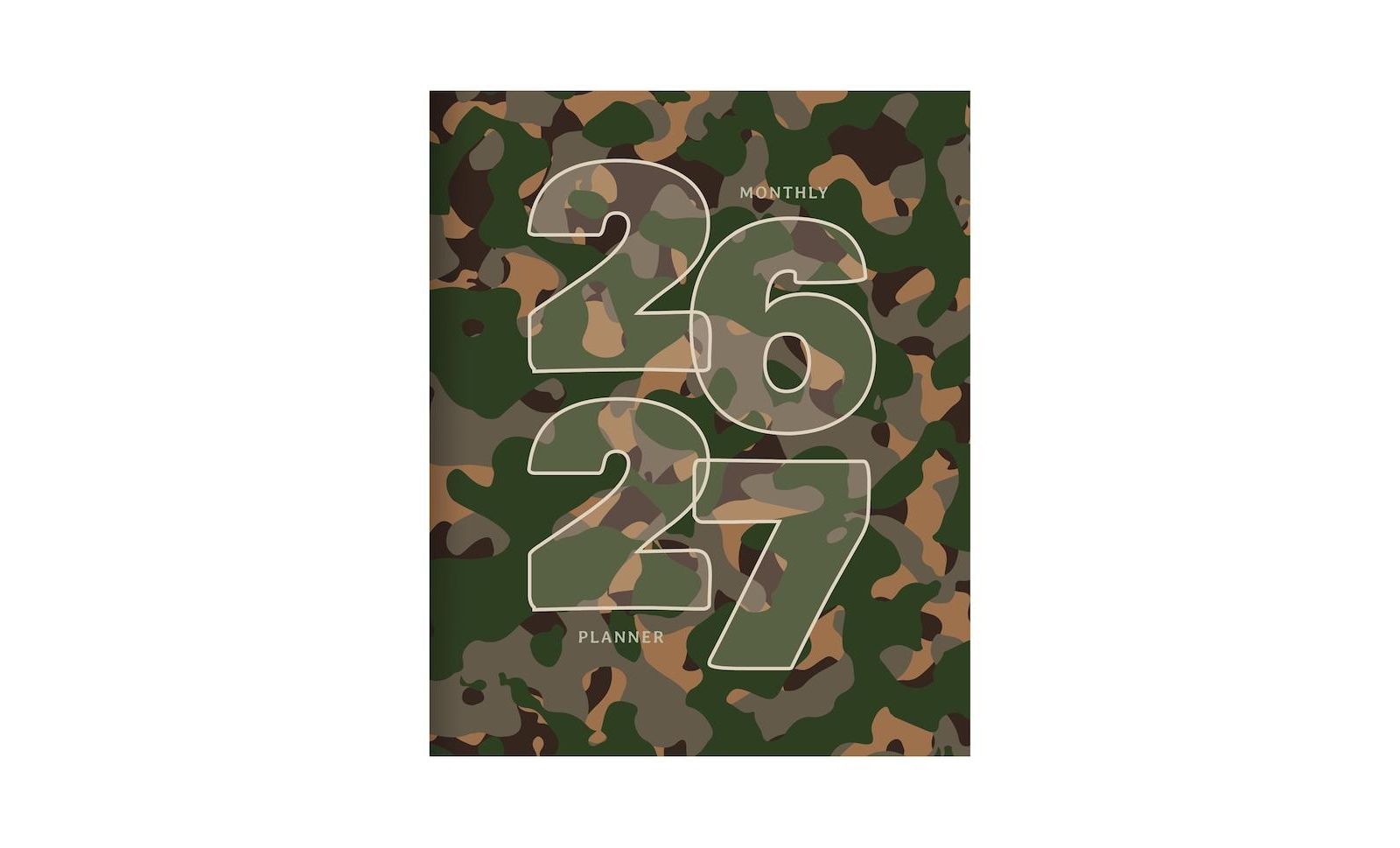 TF Publishing Paper Goods July 2026 - June 2027 Camo Medium Monthly Planner