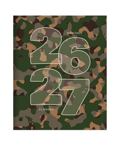 Ежемесячный планер TF Publishing Paper Goods July 2026 - June 2027 Camo Medium