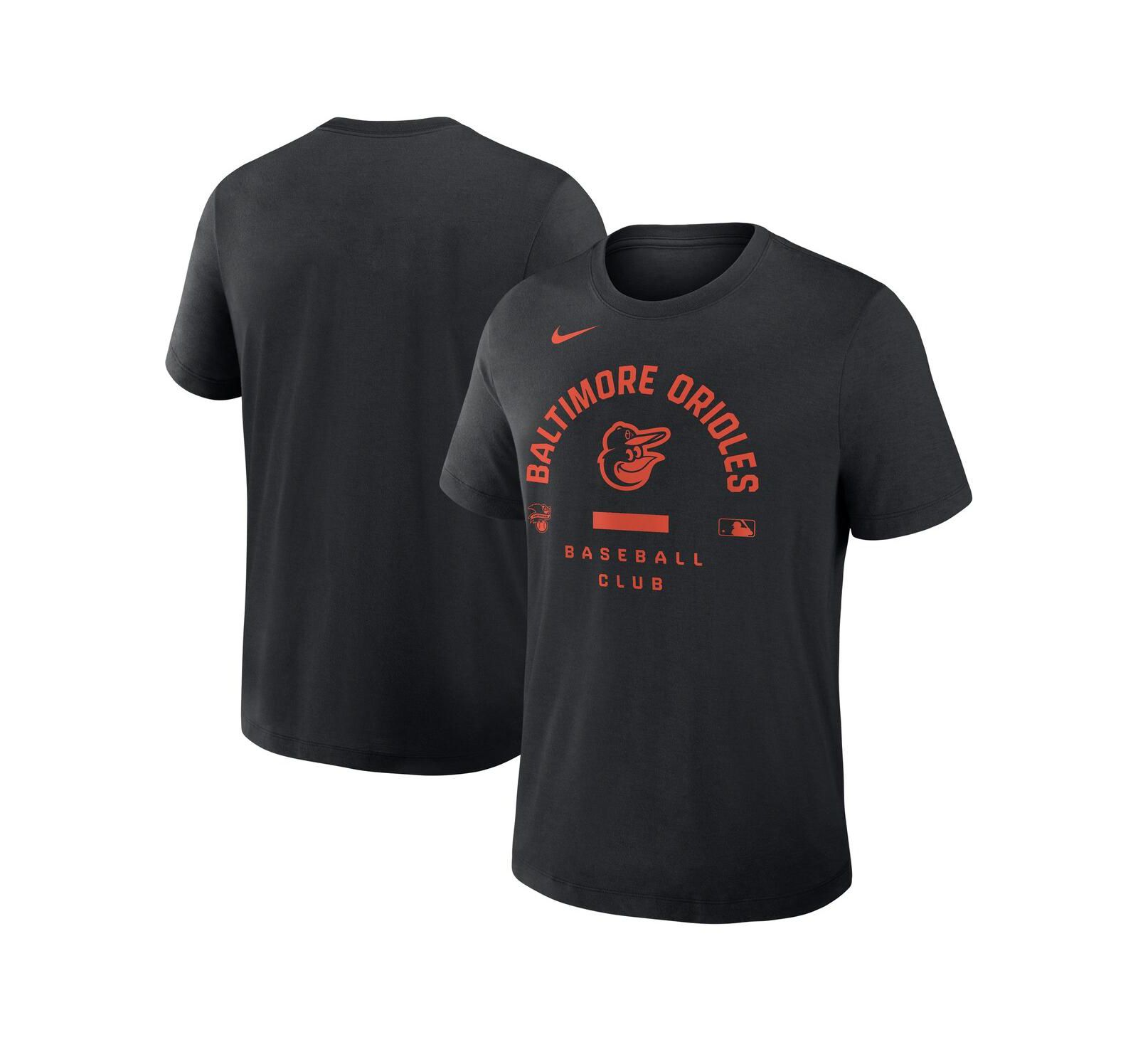 Nike Men's Black Baltimore Orioles Authentic Collection Early Work Tri-Blend Dri-FIT T-Shirt
